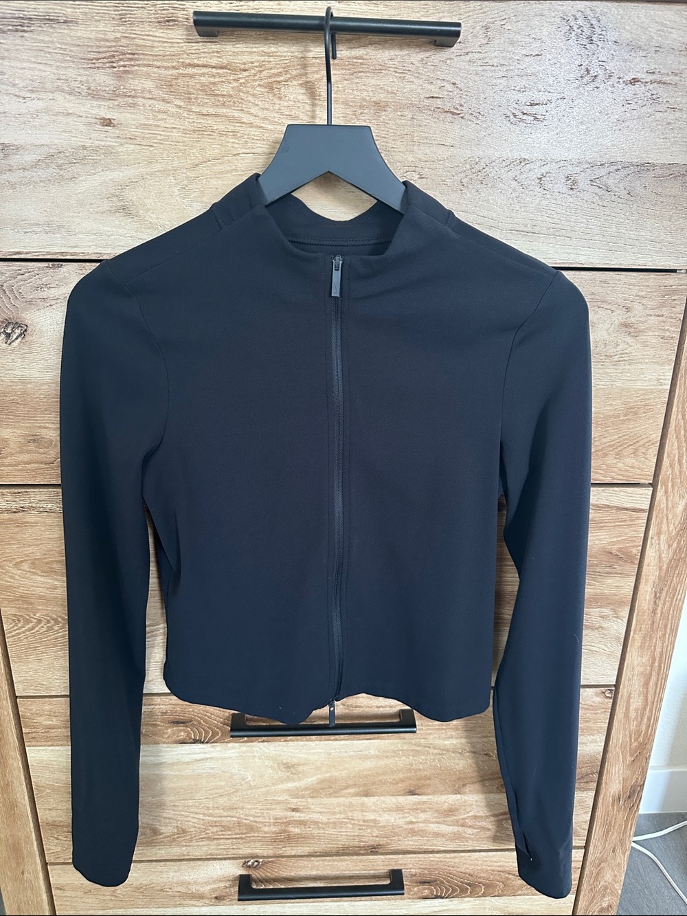 Nike Zenny Black Long-Sleeve Zip Front